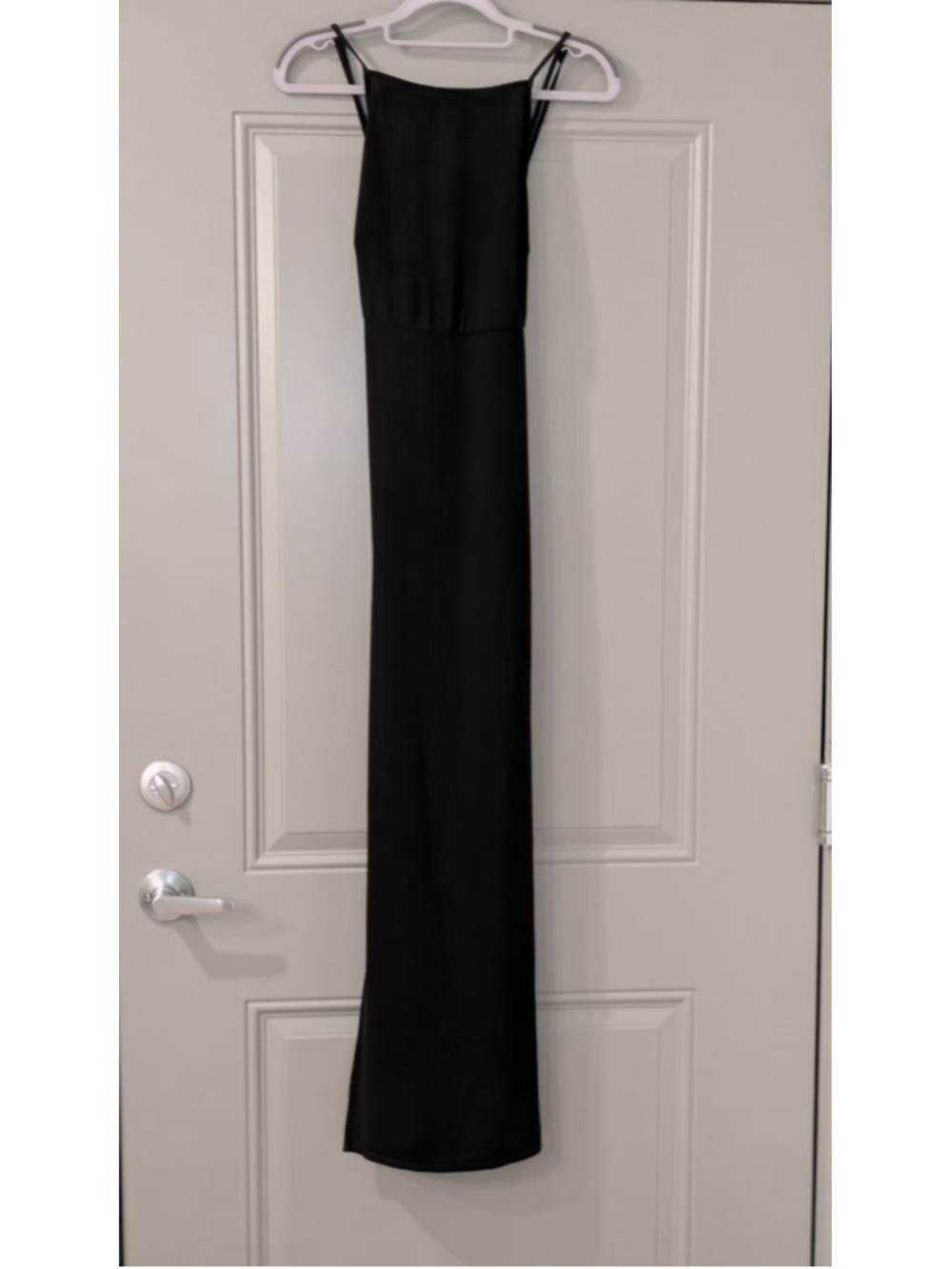 Women's PRETTYLITTLETHING Black Maxi Dress Size 10